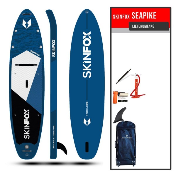 SKINFOX SEAPIKE CARBON-SET (335x78x15) 4-TECH L-CORE SUP Paddelboard blau